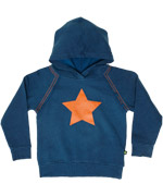Molo exciting blue hoodie with orange star