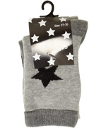 Molo 2-pack grey socks with big star