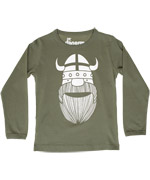 Danefae basic light khaki t-shirt with Erik The Viking