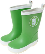 Danefae fantastic green rubberboots with white Erik patch