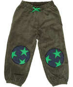 Ej Sikke Lej great ribbed khaki pants with star patch