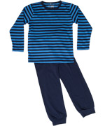 Name It cool blauw gestreepte pyjama met donkerblauwe broek