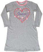 Name It sweet heart printed long nightgown with pink details