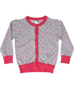 Name It gorgeous grey cardigan with little pink star print