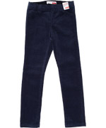 Name It trendy velour junior legging in donkerblauw en aanpasbaar middel