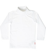 Name It basic white baby t-shirt with snap button turtle neck