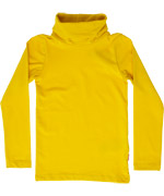 Name It basic mustard junior t-shirt with turtle neck