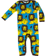 SmÃ¥folk great blue playsuit with big yellow lion