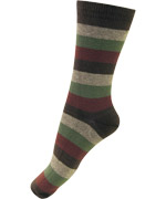 Melton fantastisc autumn striped socks with green