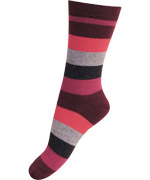 Melton wonderful autumn striped socks with bordeaux