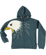 Ubang fierce blue eagle fleece hoodie