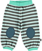 Ubang adorable grey and blue striped pants in terry cotton