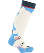 Ubang crazy polar bear knee-high socks