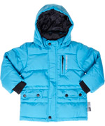 Name It fantastic turquoise down jacket for little boys