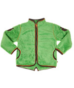 SmÃ¥folk extremely soft apple green fleece jacket