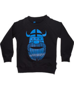 DanefÃ¦ awesome black sweater with big blue Erik The Viking