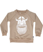 DanefÃ¦ mooi camelkleurige trui met grote Viking print