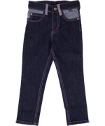 SmÃ¥folk trendy jeans with pink stitches and bright back pockets