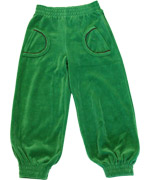 SmÃ¥folk cool green baggy velour pants
