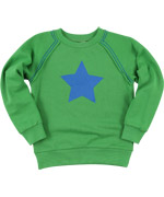 Molo mega coole groene trui met grote blauwe ster