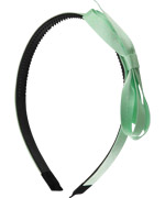Molo sweet bow hair band in mint green