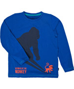 Name It super wijze blauwe t-shirt met gorilla