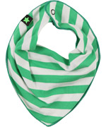 Bavoir-foulard rayÃ© vert par Molo