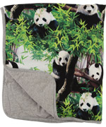 Molo zacht dekentje met coole panda print