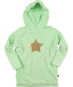 Molo Gorgeous Mintgreen Hoodie with Star Print