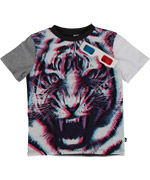 Molo Super Cool Summer T-shirt with 3D Tiger and Glasses