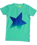 Name It muntgroene t-shirt met glitterende ster