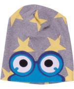 Fred's World fun star printed beanie with blue peeping frog