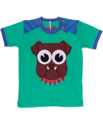 Fred's World green t-shirt with funky bulldog