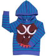 Fred's World amazing striped hoodie with funky bulldog