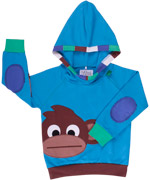 Fred's World exciting blue monkey hoodie