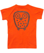 Ej Sikke Lej fancy orange summer owl t-shirt