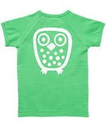 Ej Sikke Lej lovely green summer owl t-shirt