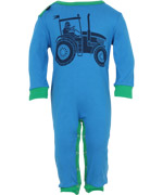 DanefÃ¦ lovely blue playsuit with Tractor Erik