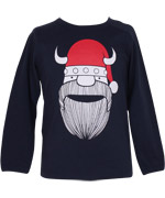 DanefÃ¦ Christmas festive t-shirt with Santa Viking
