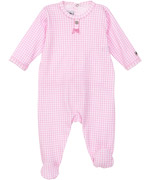 Petit Bateau sweet pink printed playsuit with back opening