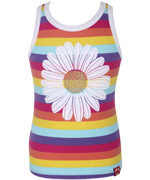 DanefÃ¦ gorgeous colorful striped top with daisy