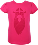 DanefÃ¦ gorgeous pink t-shirt with warrior princess viking