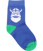DanefÃ¦ hoog blauwe sokken met stoere viking