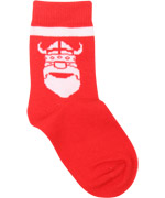 DanefÃ¦ wel erg Deense sokken met rode en witte print