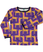 SmÃ¥folk fancy purple t-shirt with funny girafs