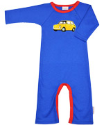 Adorable combinaison bleue avec Fiat par Baba Babywear