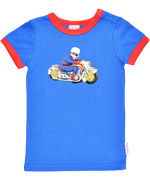 Joli T-shirt bleu avec motard par Baba Babywear