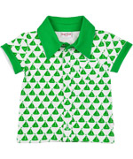 Baba Babywear retro t-shirt met groene bootjes print