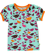 Mala schattige zomer t-shirt met vogeltjes print