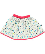 Ubang Babblechat Adorable Swirly Summer Skirt with Drop Print